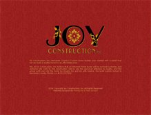 Tablet Screenshot of joyconstructioninc.com